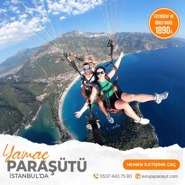   İstanbul’da Yamaç Paraşütü Keyfi!